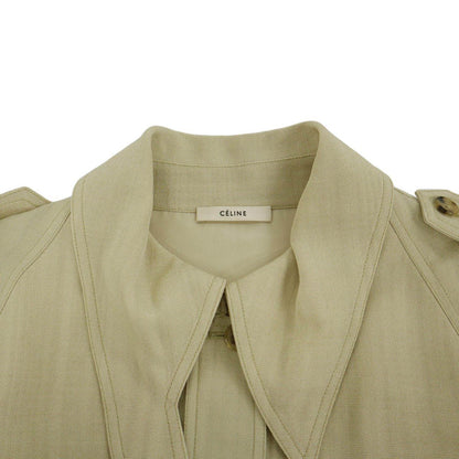 Celine by Phoebe Philo Short Trench Jacket 2 Beige 40 — view 3