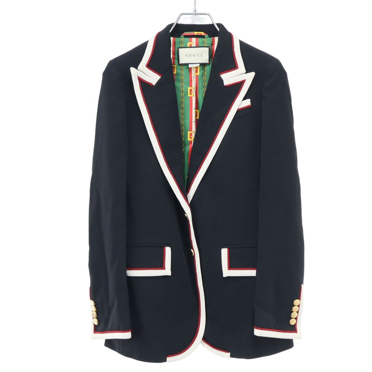 Gucci Peak Lapel Tailored Jacket Black 36