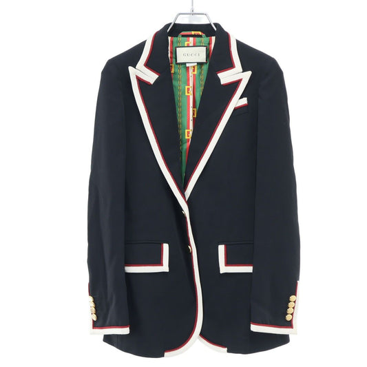 Gucci Peak Lapel Tailored Jacket Black 36