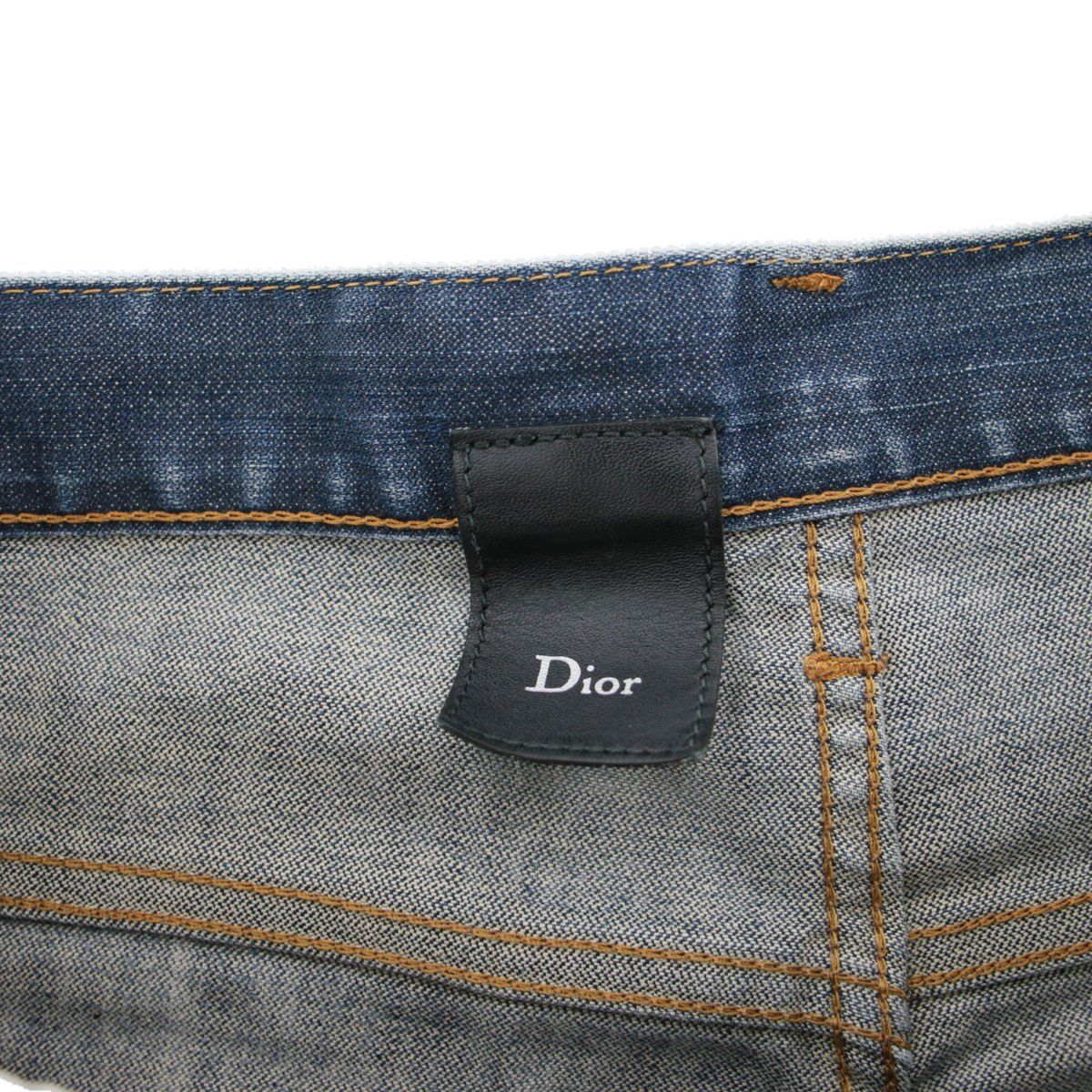 Dior Homme Under My Car Denim Pants Indigo Blue 26 — view 3