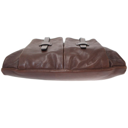 Prada Route Large Leather 2-Way Tote Bag Brown — view 5