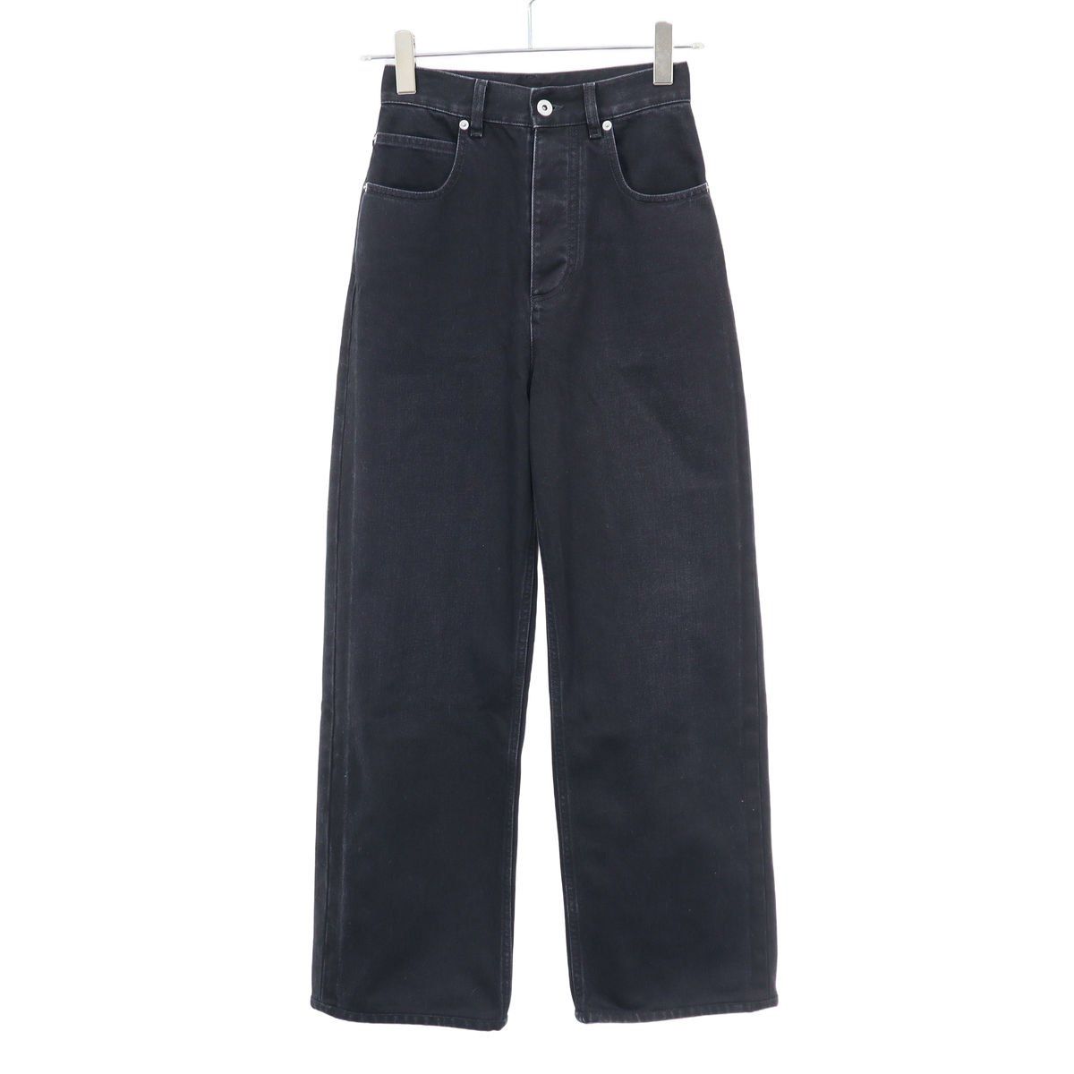 Bottega Veneta Wide Leg Denim Pants Black 36