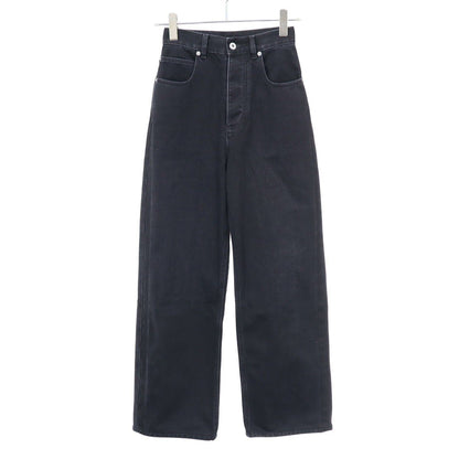 Bottega Veneta Wide Leg Denim Pants Black 36