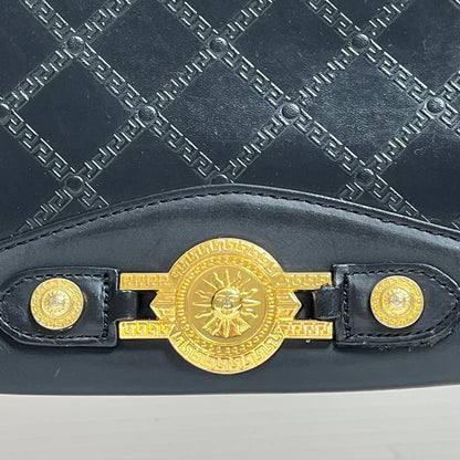Versace Sunburst Black Mini Boston Corner Yes Travel Bag — view 8
