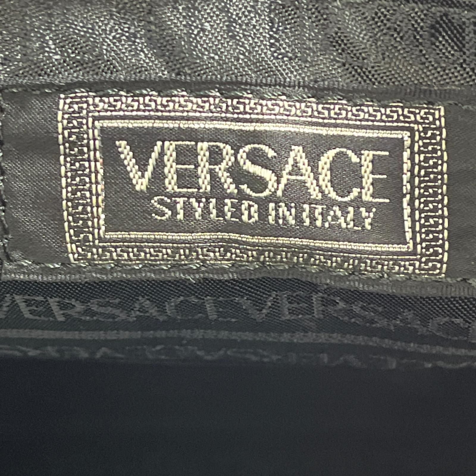 Versace Sunburst Black Mini Boston Corner Yes Travel Bag — view 5