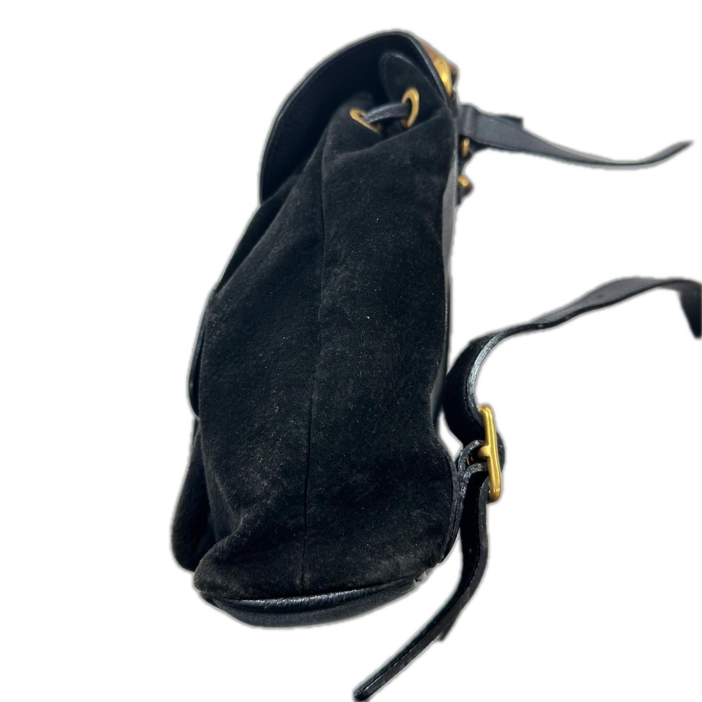 Gucci Backpack Bamboo Velour Leather Black — view 5