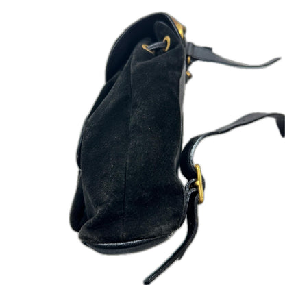 Gucci Backpack Bamboo Velour Leather Black — view 5
