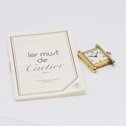 Cartier Class Must Tank Top Only White Dial Arabia Watch — view 4