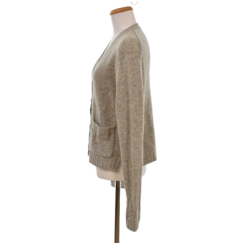 Celine Cardigan Cashmere Front Button Knit Sweater Gray L — view 2