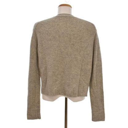 Celine Cardigan Cashmere Front Button Knit Sweater Gray L — view 3