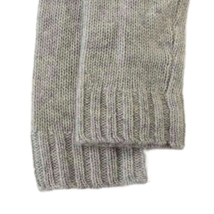 Celine Cardigan Cashmere Front Button Knit Sweater Gray L — view 8