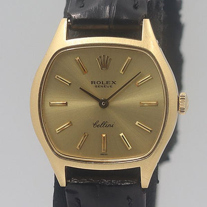 Rolex Class Cellini 18k Gold Dial Manual Wind Watch