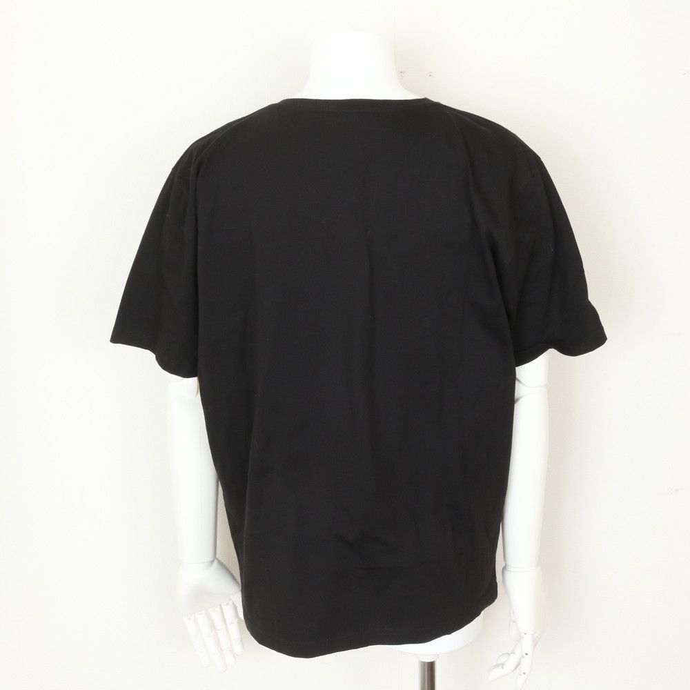 Celine Logo Short Sleeve T-Shirt Black Top L — view 4