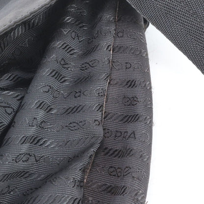 Prada Tessuto Nylon Triangle Logo Shoulder Bag Crossbody Black — view 8