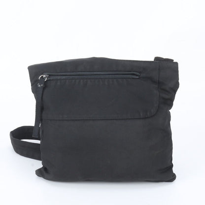 Prada Tessuto Nylon Triangle Logo Shoulder Bag Crossbody Black — view 3