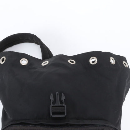 Prada Tessuto Nylon Triangle Logo Backpack — view 8
