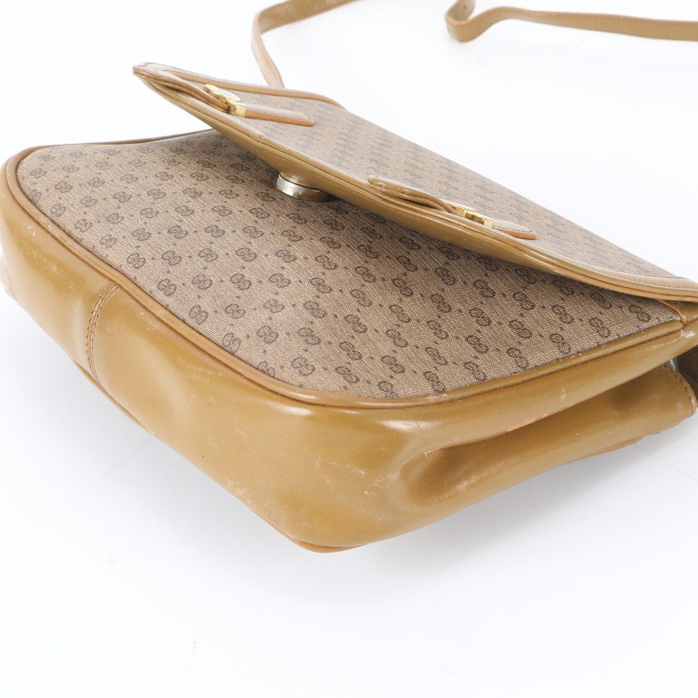 Gucci Micro GG Canvas Leather Shoulder Bag — view 6