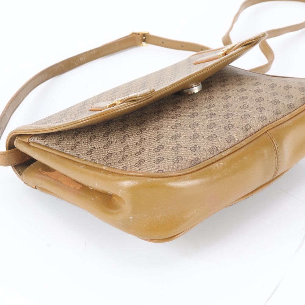 Gucci Micro GG Canvas Leather Shoulder Bag — view 4