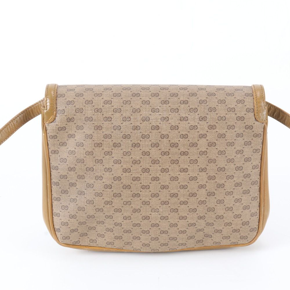 Gucci Micro GG Canvas Leather Shoulder Bag — view 3