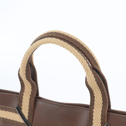 Gucci Leather Handbag Tote Brown — view 2