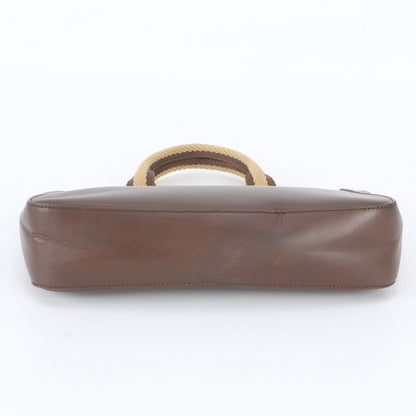 Gucci Leather Handbag Tote Brown — view 6