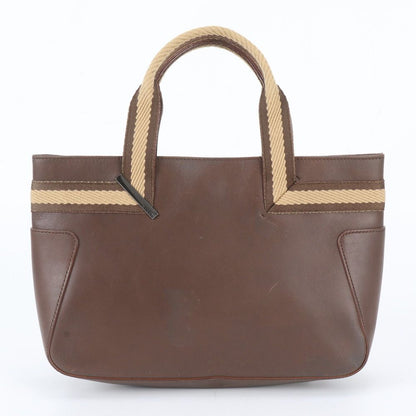 Gucci Leather Handbag Tote Brown — view 3