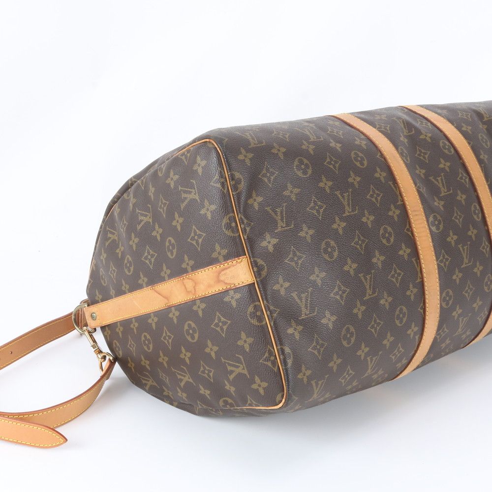 Louis Vuitton Monogram Keepall Bandouliere 55 Leather 2-Way Boston Bag Crossbody — view 4