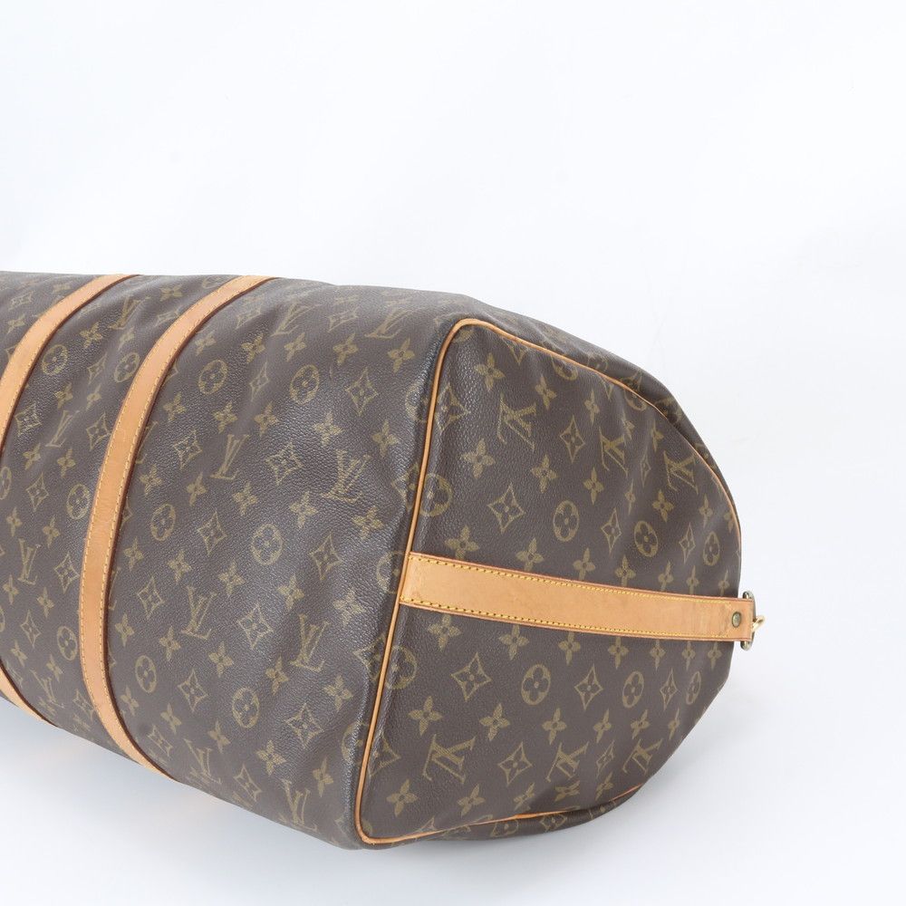 Louis Vuitton Monogram Keepall Bandouliere 55 Leather 2-Way Boston Bag Crossbody — view 6