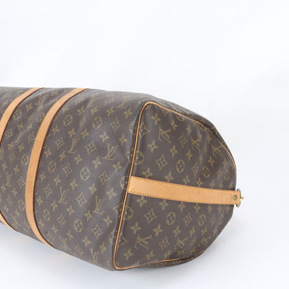 Louis Vuitton Monogram Keepall Bandouliere 55 Leather 2-Way Boston Bag Crossbody — view 6