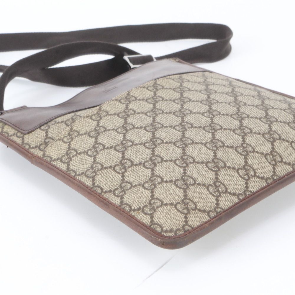 Gucci GG Supreme Leather Shoulder Bag Crossbody Messenger Business — view 4