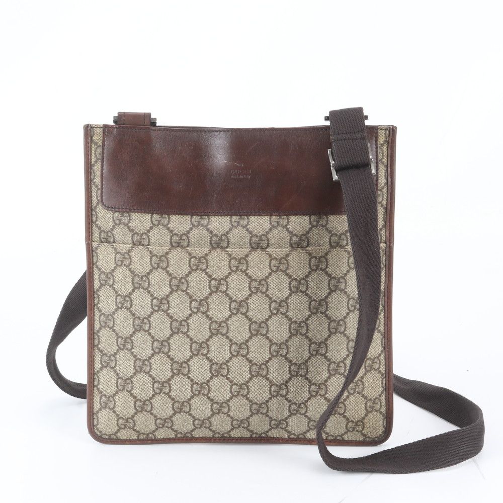 Gucci GG Supreme Leather Shoulder Bag Crossbody Messenger Business