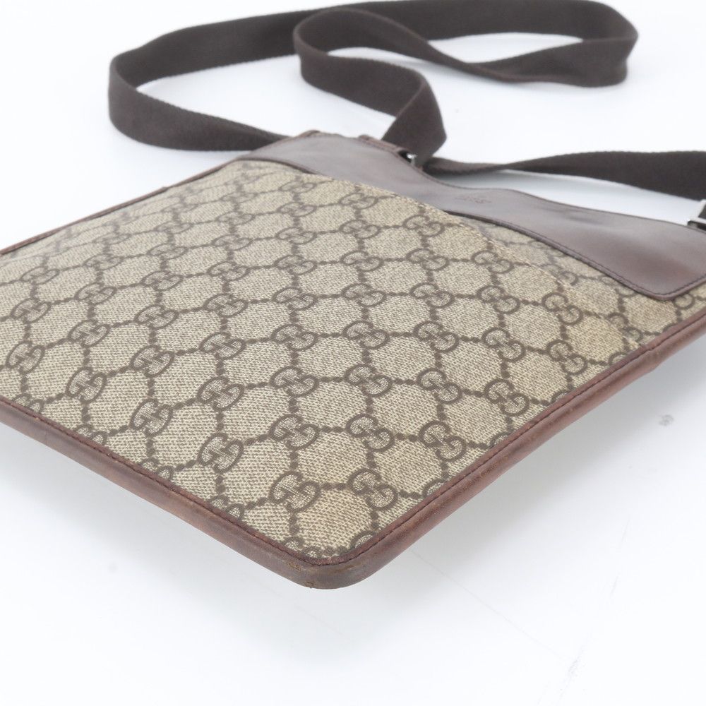 Gucci GG Supreme Leather Shoulder Bag Crossbody Messenger Business — view 6