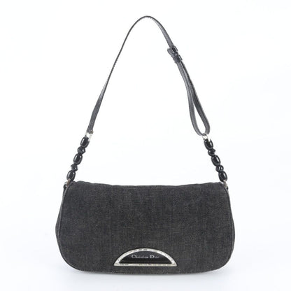 Dior Malice Pearl Denim Leather Shoulder Bag