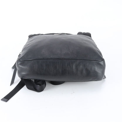 Prada White Tag Triangle Logo Leather Backpack Business — view 4