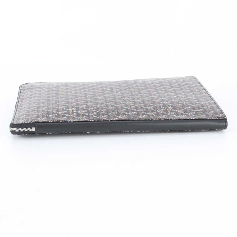 Goyard Sorbonne Herringbone Leather Clutch Pouch Business — view 5
