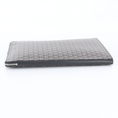 Goyard Sorbonne Herringbone Leather Clutch Pouch Business — view 5