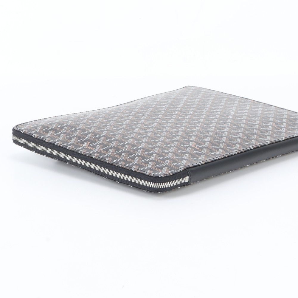 Goyard Sorbonne Herringbone Leather Clutch Pouch Business — view 4