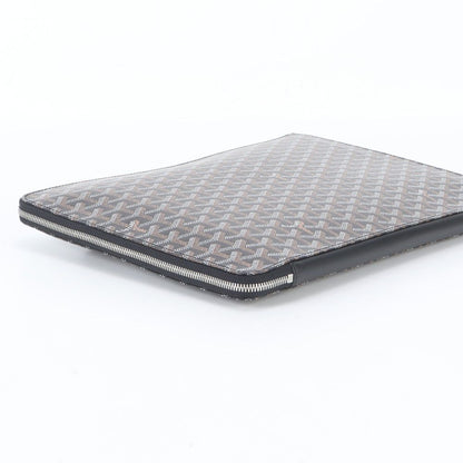 Goyard Sorbonne Herringbone Leather Clutch Pouch Business — view 4