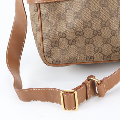 Gucci GG Supreme Leather Shoulder Bag Messenger Business Brown — view 2