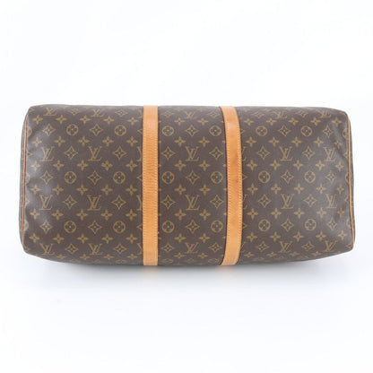 Louis Vuitton Monogram Keepall 55 Leather Boston Bag Tote Travel — view 5