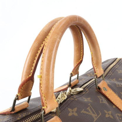 Louis Vuitton Monogram Keepall 55 Leather Boston Bag Tote Travel — view 2