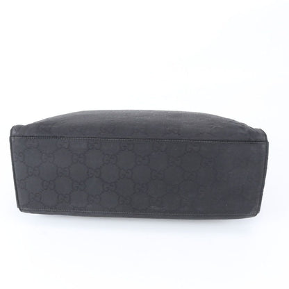 Gucci Bamboo GG Nylon Handbag Tote Black — view 6
