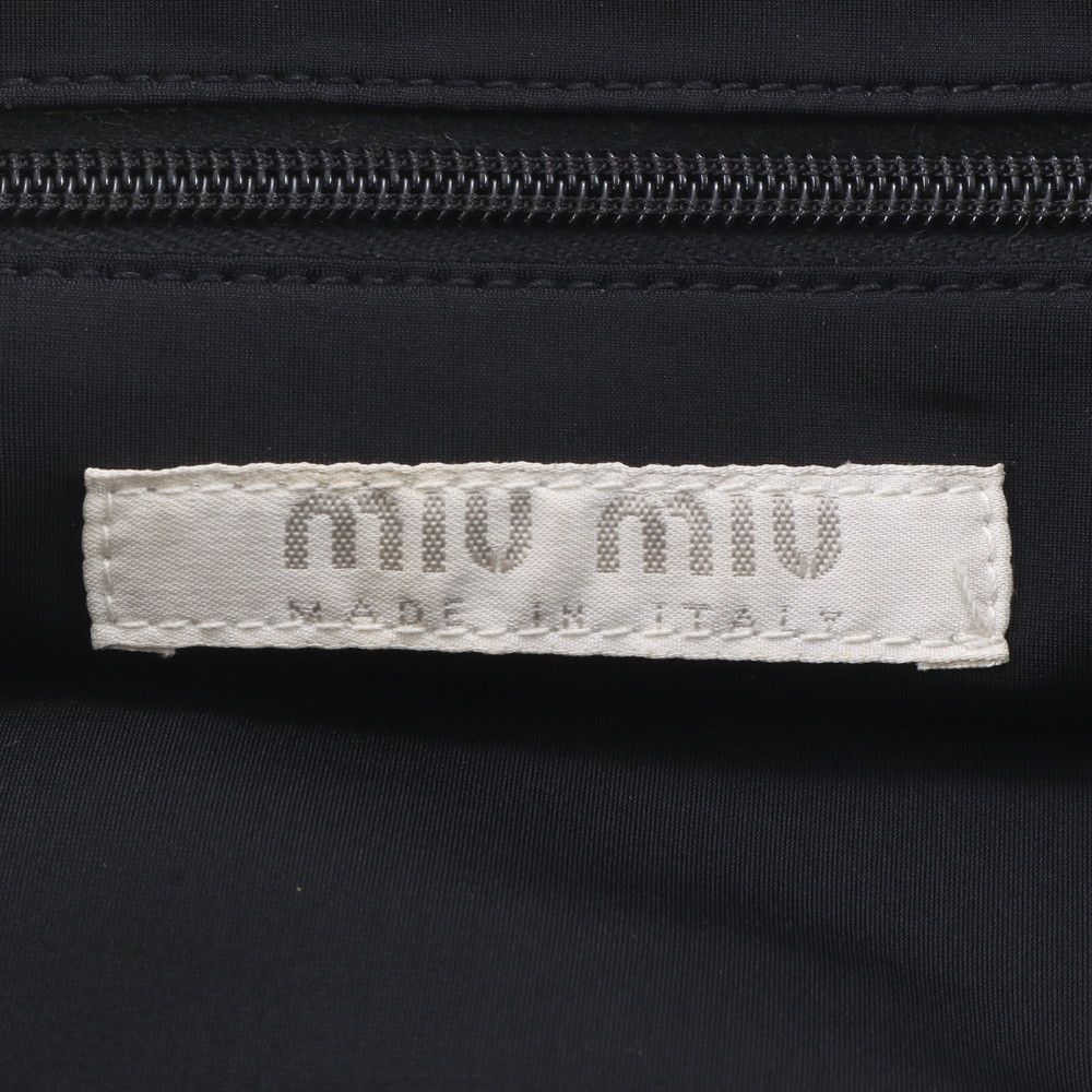 Miu Miu Archive Nylon Shoulder Bag Crossbody Black — view 8