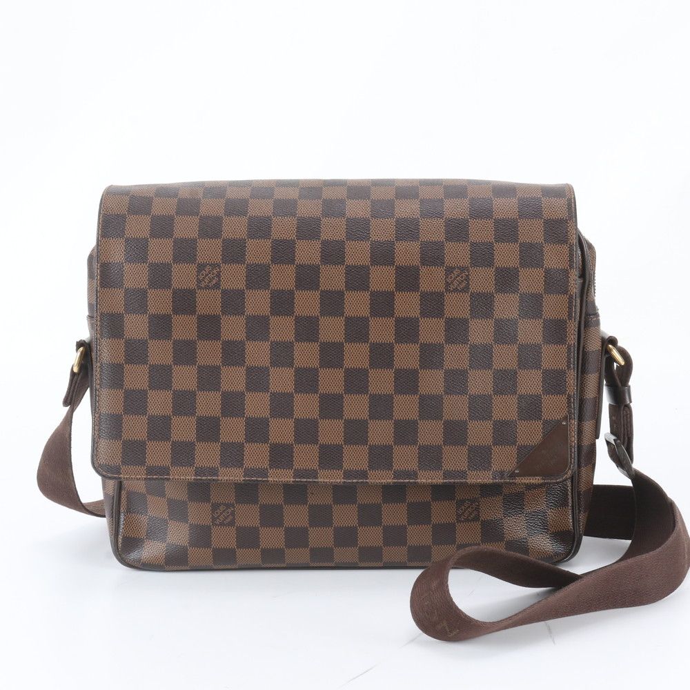 Louis Vuitton Damier Shelton Leather Shoulder Bag Crossbody Messenger Business