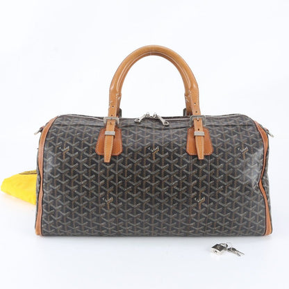Goyard Croisjour 45 Leather Boston Bag Tote Carrie