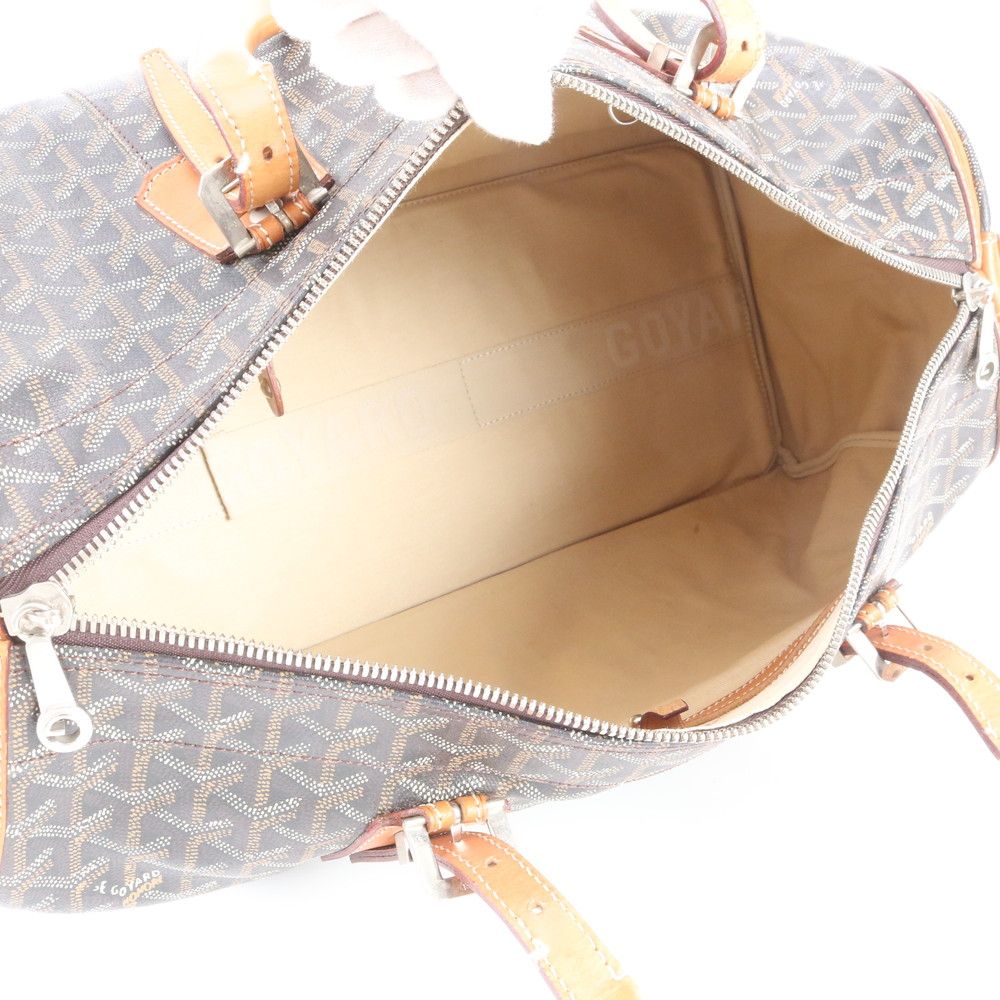 Goyard Croisjour 45 Leather Boston Bag Tote Carrie — view 7