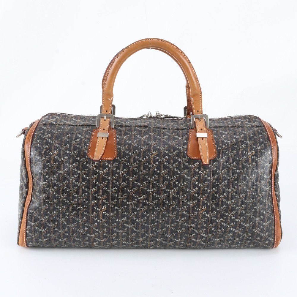 Goyard Croisjour 45 Leather Boston Bag Tote Carrie — view 3
