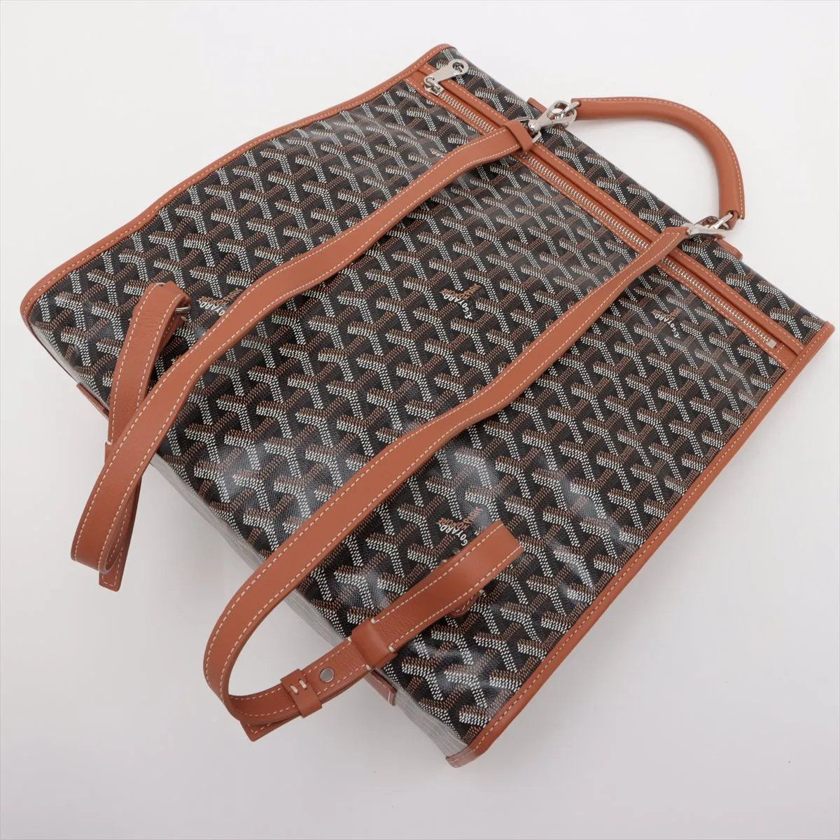 Goyard Saint Leger Backpack Leather Shoulder Bag Business — view 5