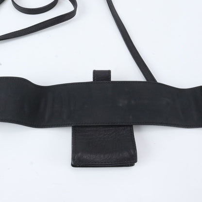 Gucci Leather 2-Way Shoulder Bag Waist Pouch Black — view 6