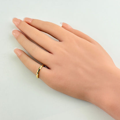 Tiffany & Co True Band Yellow Gold Ring Pave Diamond — view 3